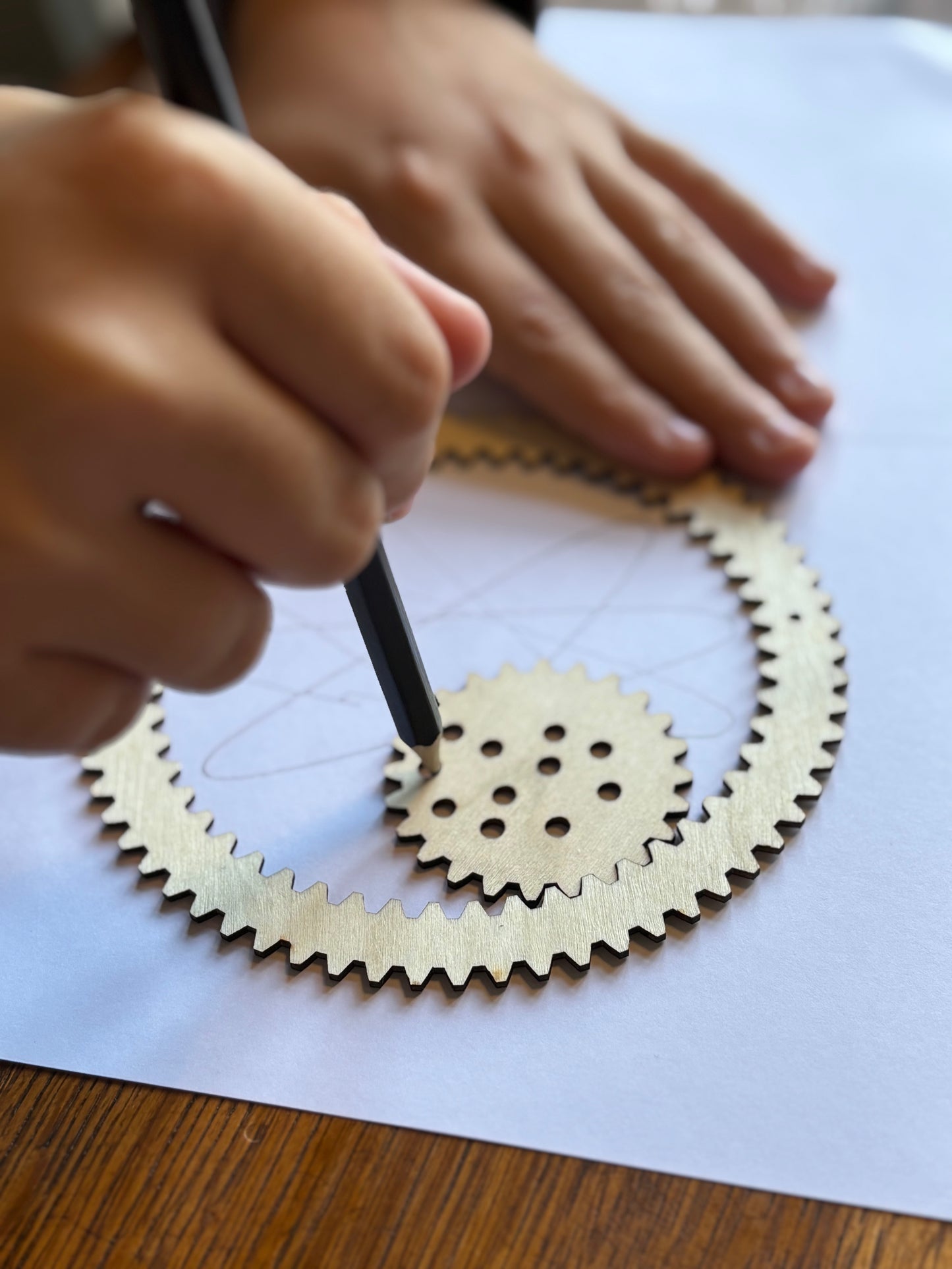 Spirograph i træ