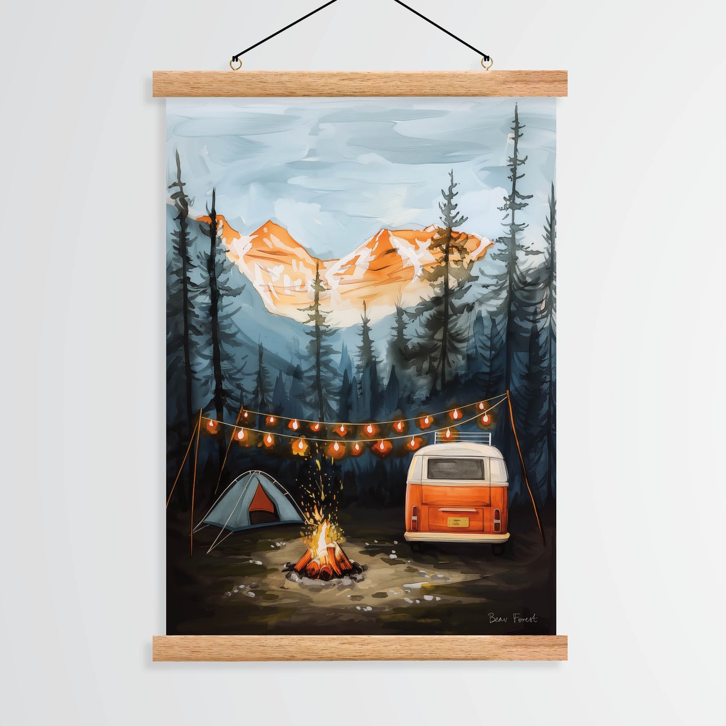 Plakat - camping