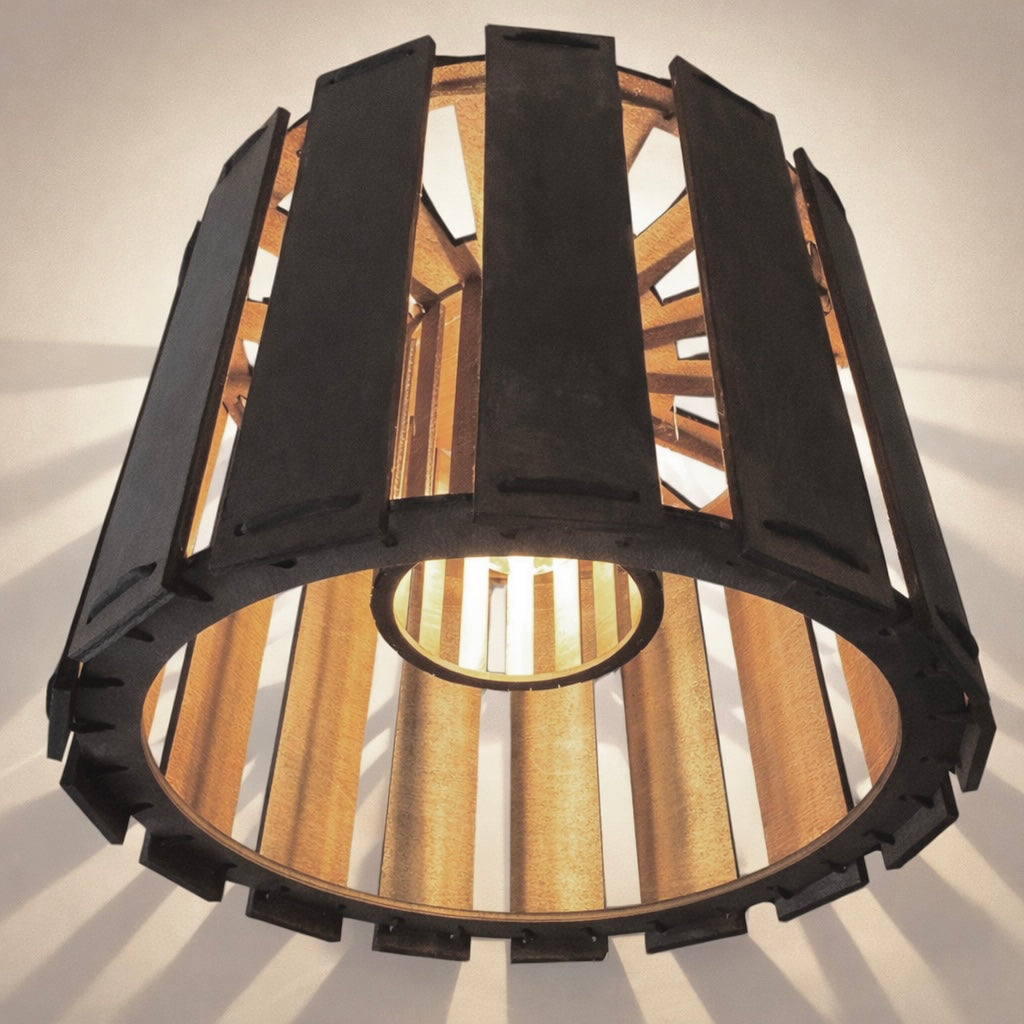 Loftlampe i træ - spisebordslampe - Aura